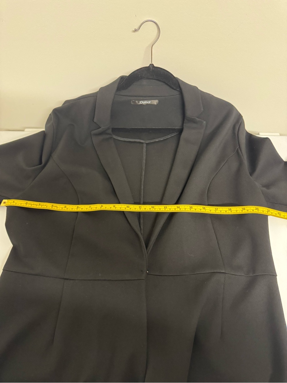 Quince Black Women's Tailored Open-Front Blazer size xl - Picture 6 of 6